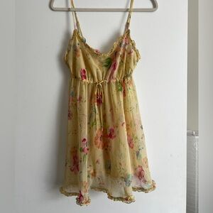 Victoria's Secret Yellow babydoll slip dress